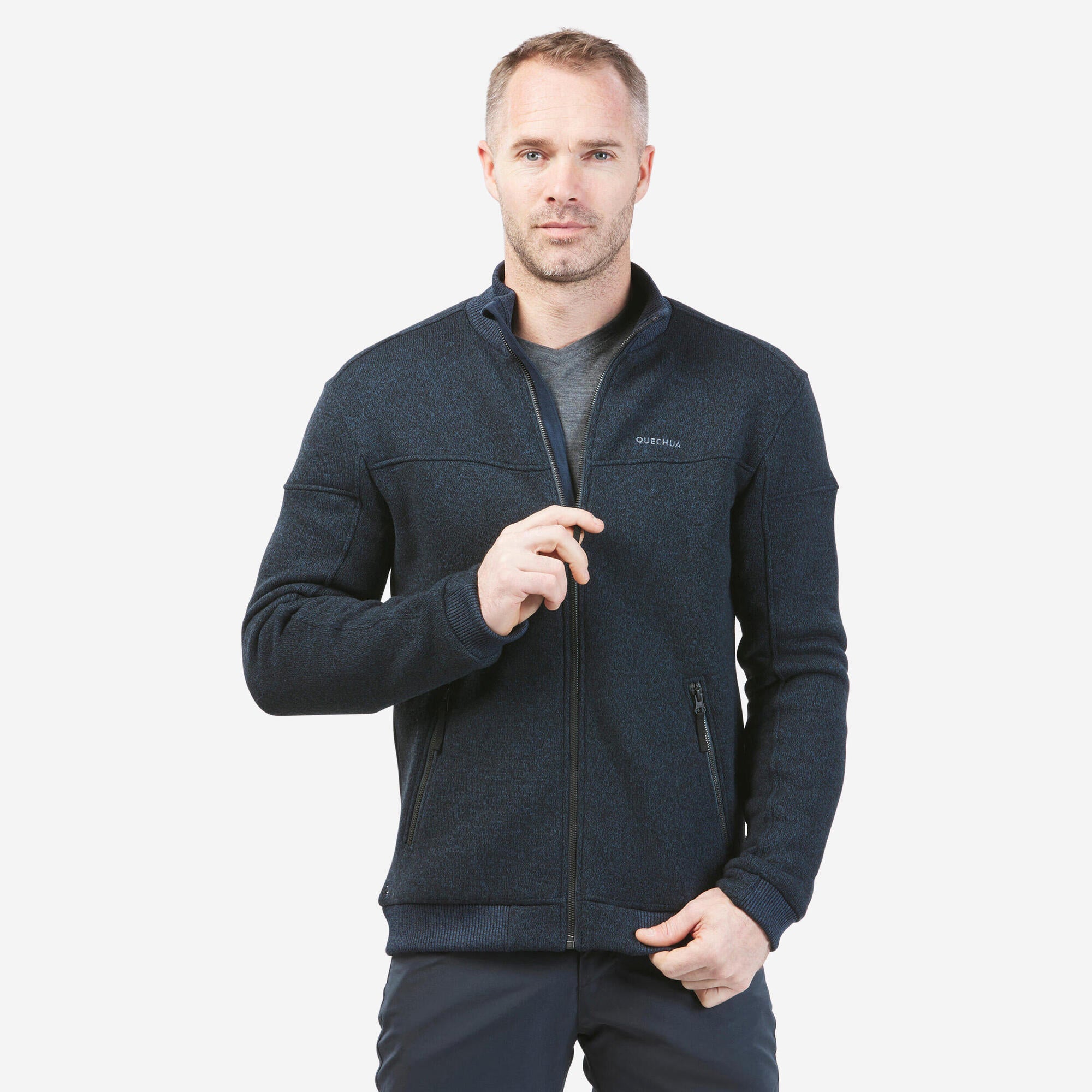 Quechua Men's SH100 Fleece Winter Jacket